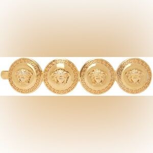 Versace Gold Medusa Hair Clip New in box